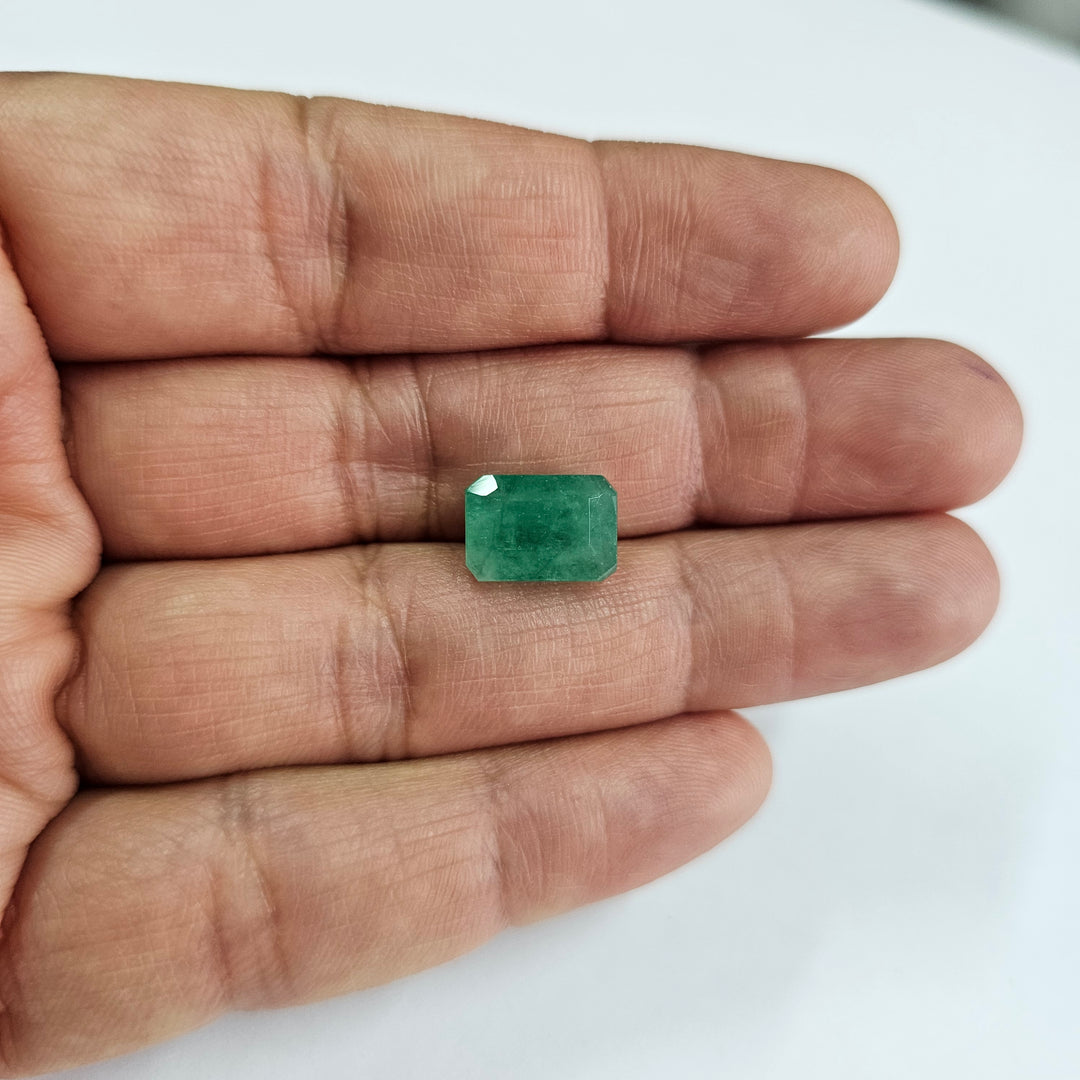 Certified Zambian Emerald (Panna)-5.47 Carats (6.02 Ratti) Zambia, SKU:OAXB73