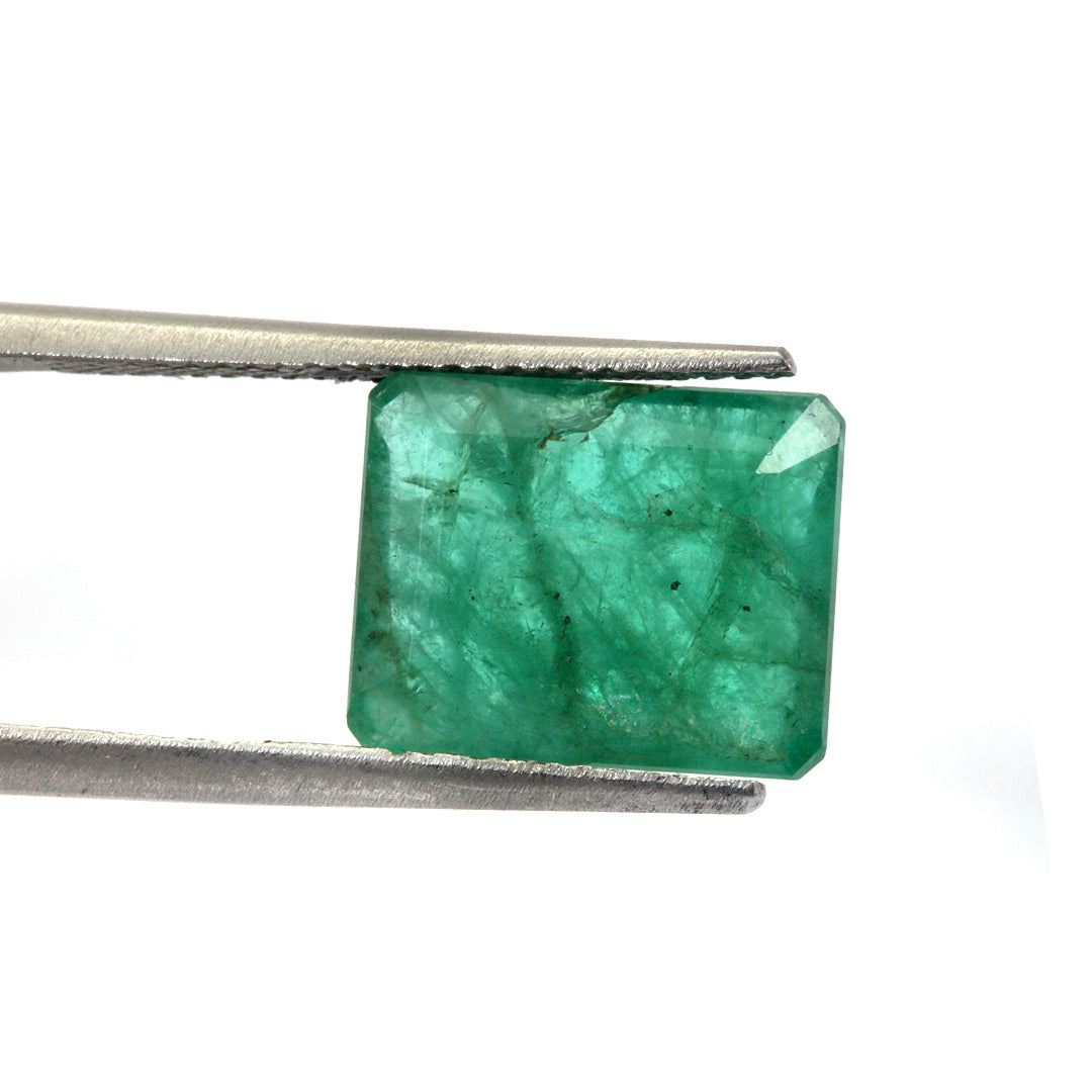 Certified Emerald (Panna)-4.93 Carats (5.42 Ratti) Zambia, SKU:XTCI24_Octa4.93