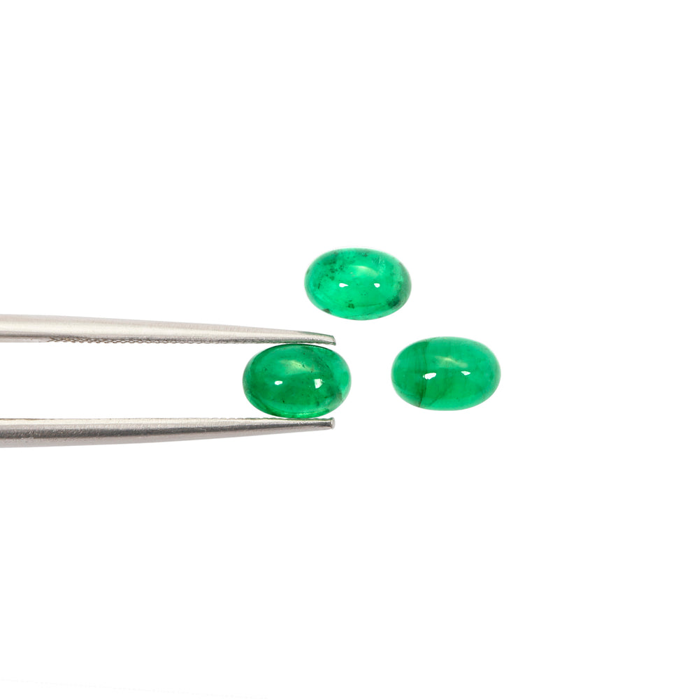 2Pc Lot Emerald (Oval 6x4mm) 0.80 Carats