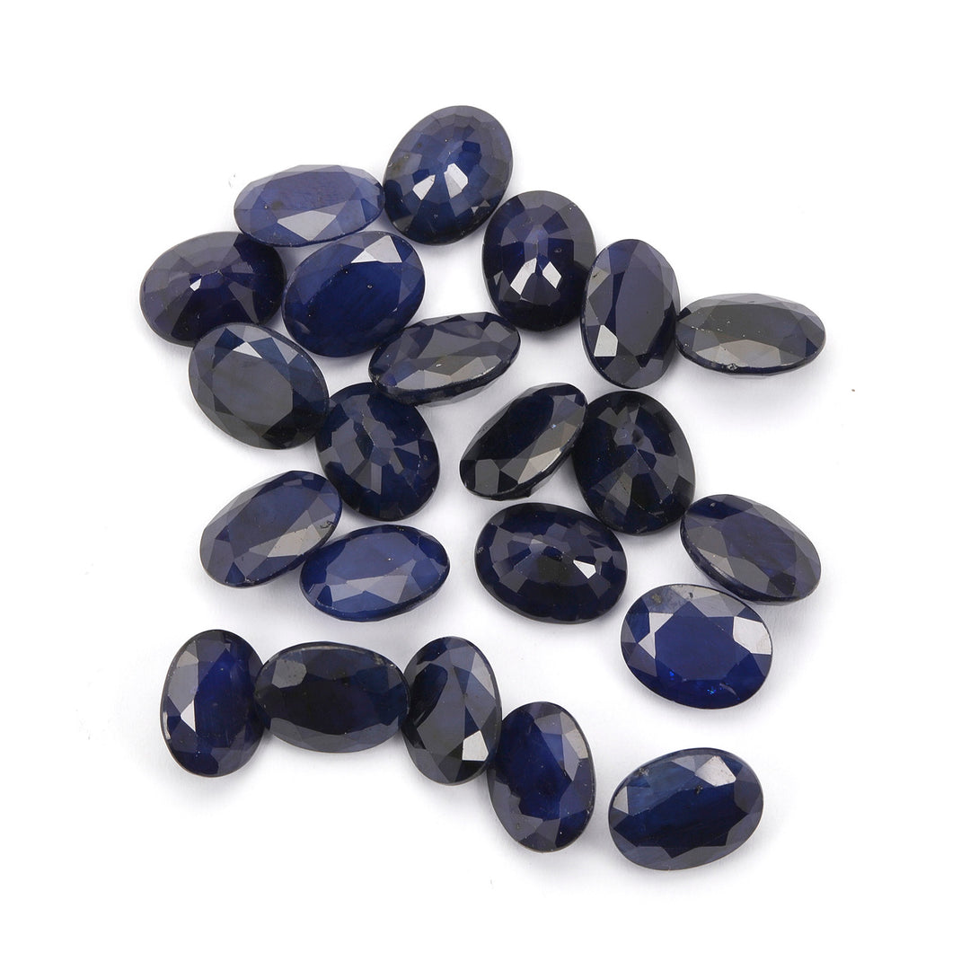 10 Carats Lot Blue Sapphire 9x7mm Approx 4 Piece