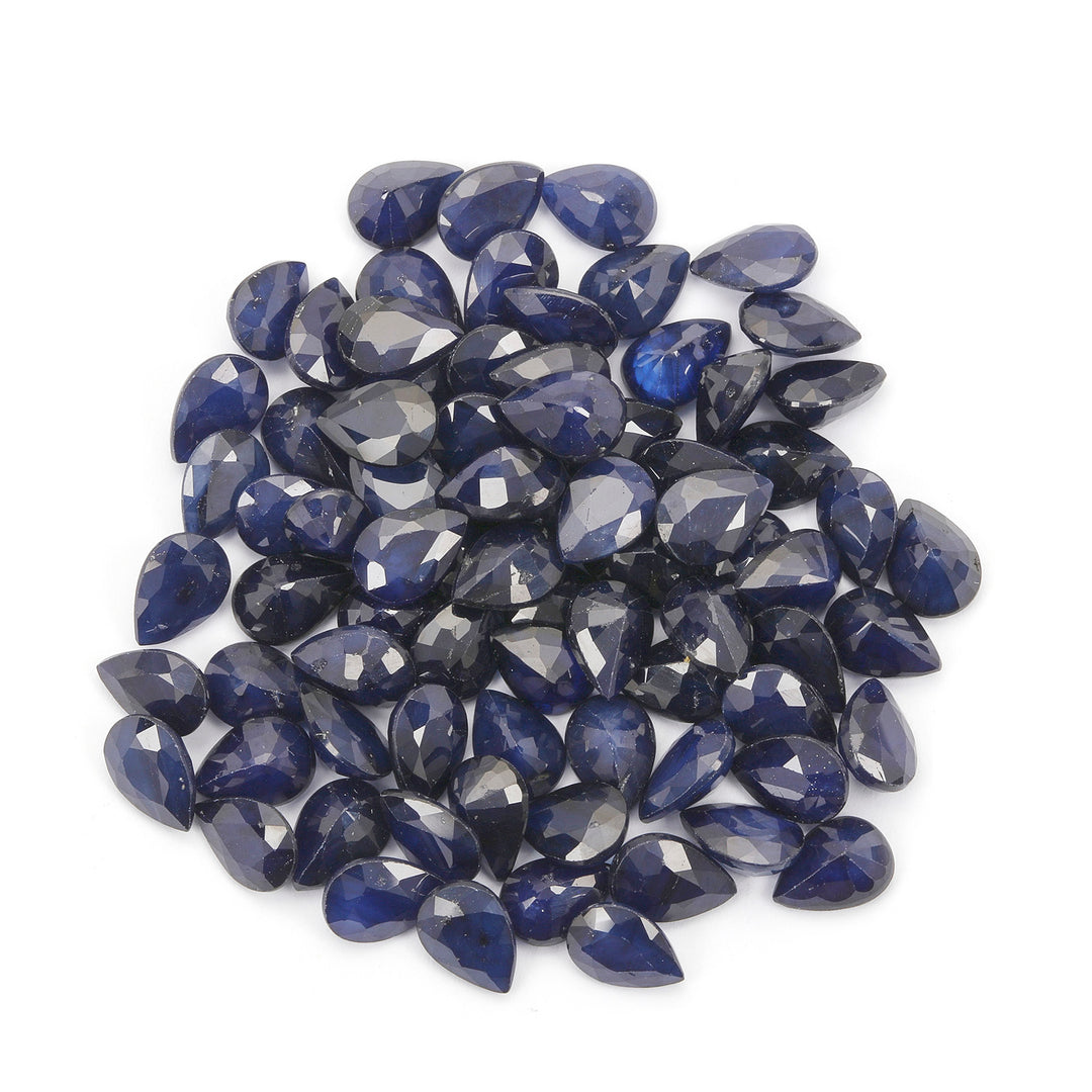 5 Carats Lot Blue Sapphire 7x5mm Approx 5 Pieces