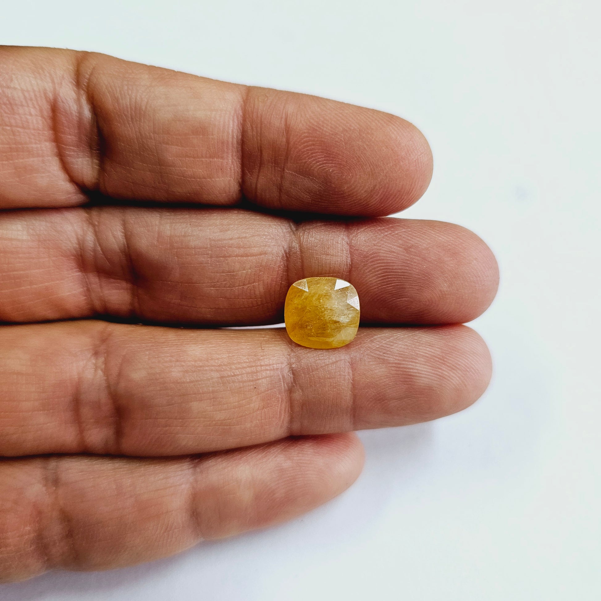 Certified Yellow Sapphire-6.59 Carats (7.24 Ratti) Burma, SKU: OQZI30