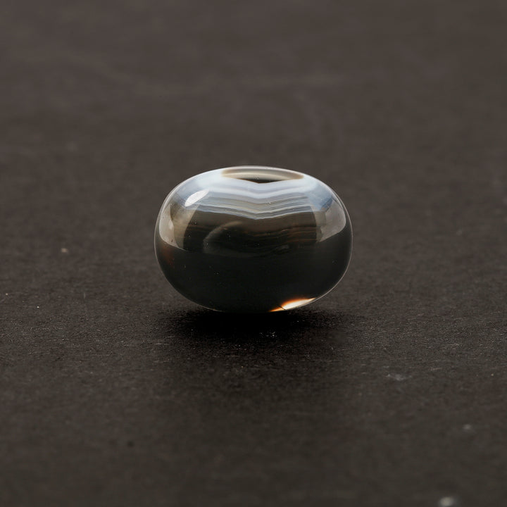 Certified Sulemani Hakik (Black Agate) 9.15Cts. (10.07 Ratti)