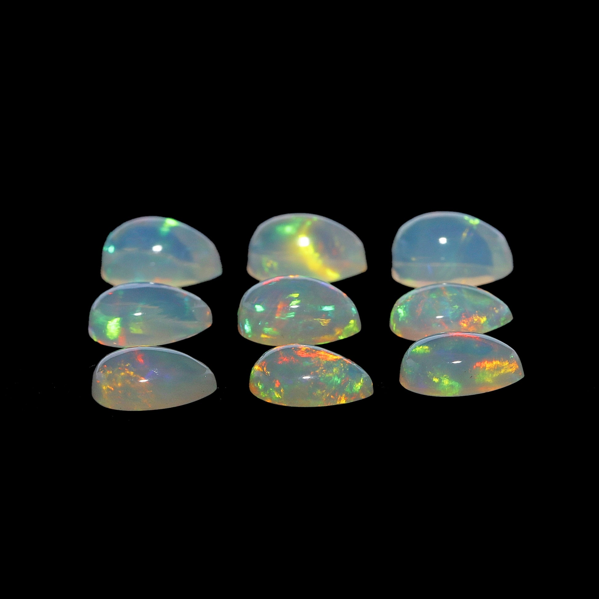 2Pc Lot Ethiopian Opal (Pear 7x5mm) OWHI96