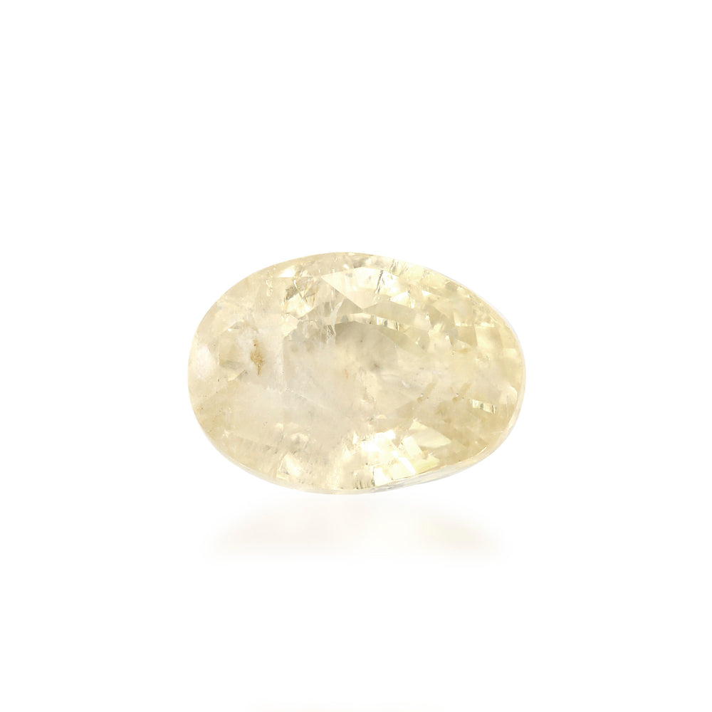 Certified Yellow Sapphire-5.85 Carats (6.43 Ratti) Sri Lanka (Ceylon), SKU: OXZI45