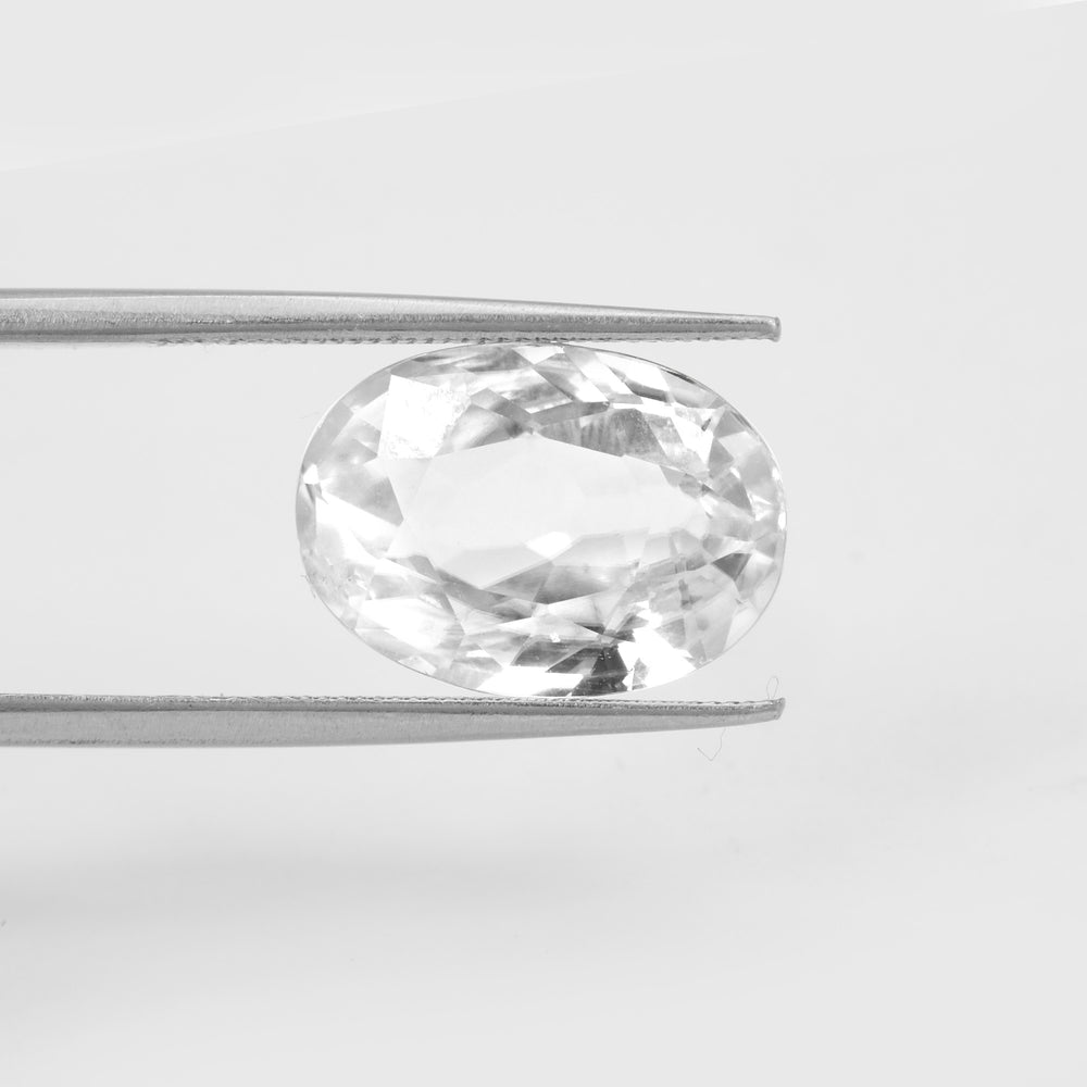 Certified White Zircon 6.41 Cts (7.05 Ratti) OYVW91