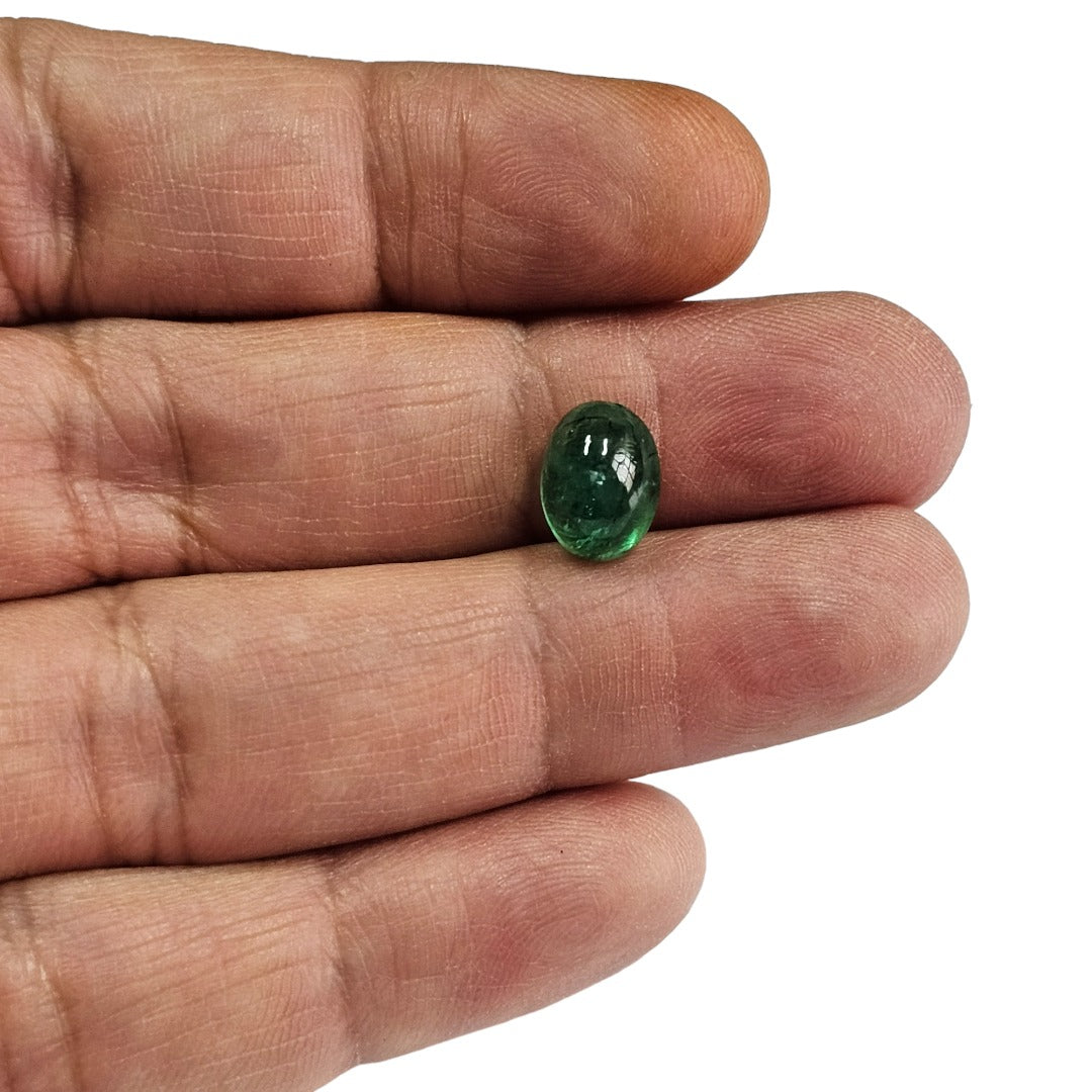 Certified Emerald (Panna)-3.05 Carats (3.35 Ratti) Brazil, SKU:XTCI24_Oval3.05