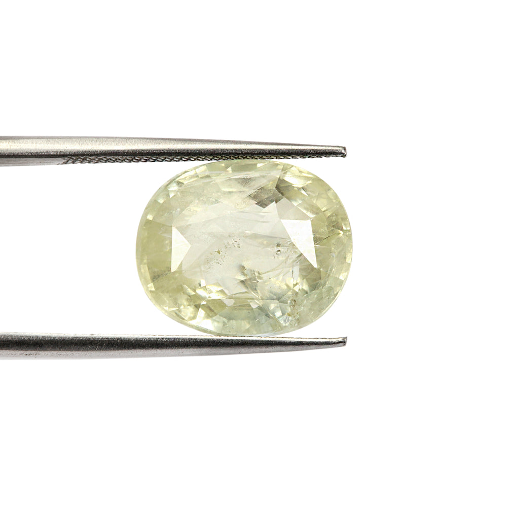 Certified Yellow Sapphire-8.01 Carats (8.81 Ratti) Sri Lanka (Ceylon), SKU: PAZI52