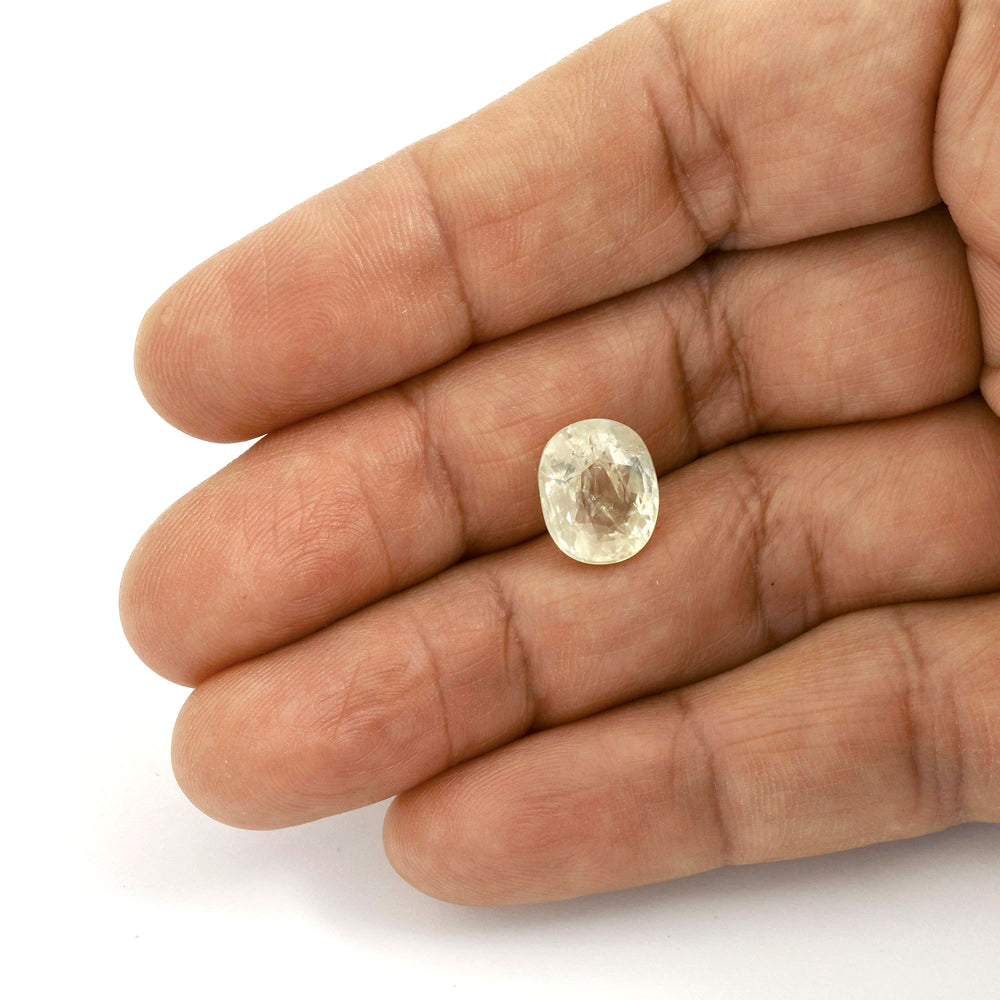 Certified Yellow Sapphire-8.01 Carats (8.81 Ratti) Sri Lanka (Ceylon), SKU: PAZI52