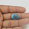 Certified Nishapuri Turquoise (Firoza) Oval 11.04Cts (12.14 Ratti) PAZI70