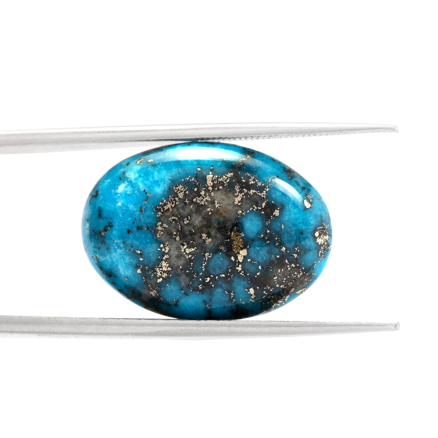 Certified Nishapuri Turquoise (Firoza) Oval 11.04Cts (12.14 Ratti) PAZI70