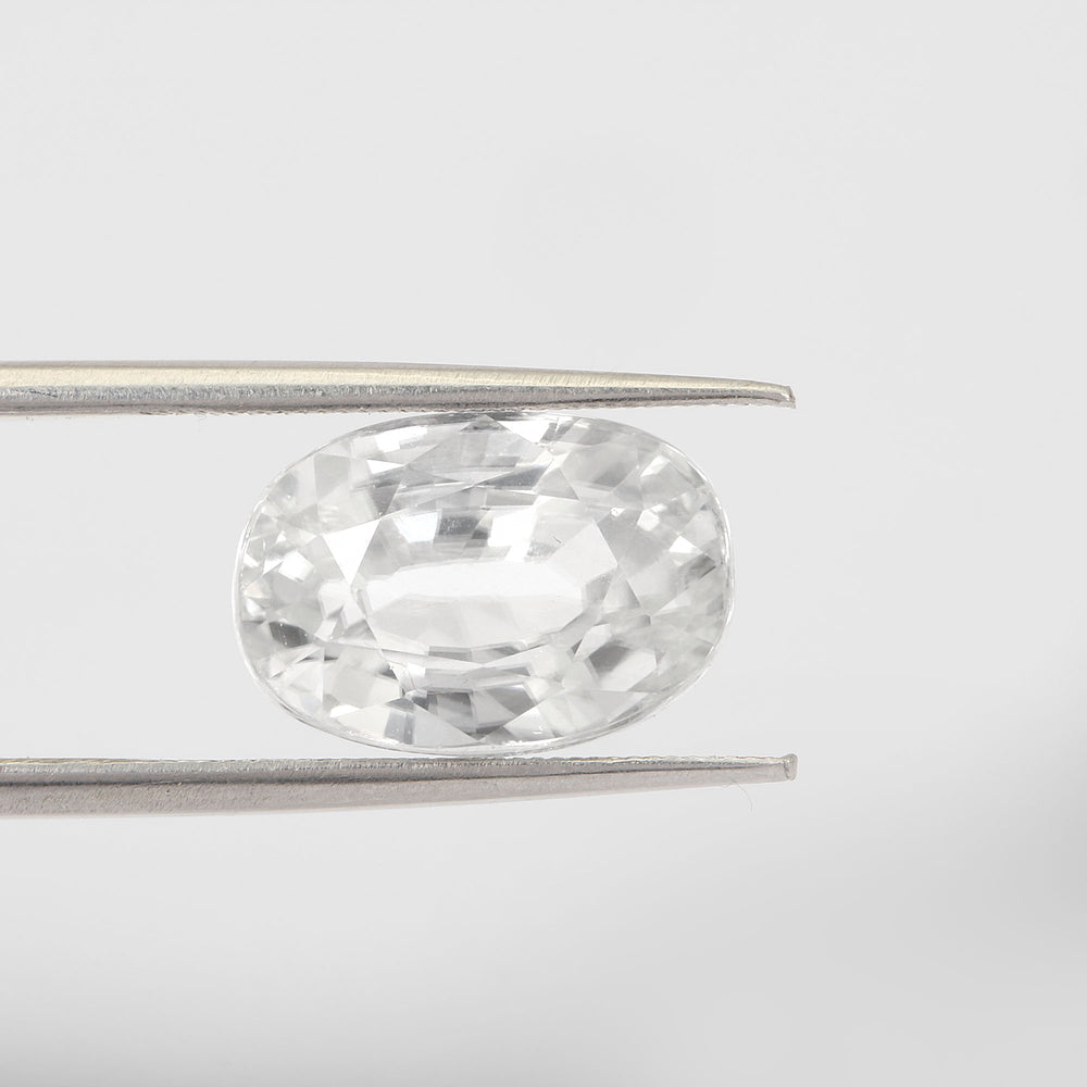 Certified White Zircon 8.31 Cts (9.14 Ratti) PBVW03