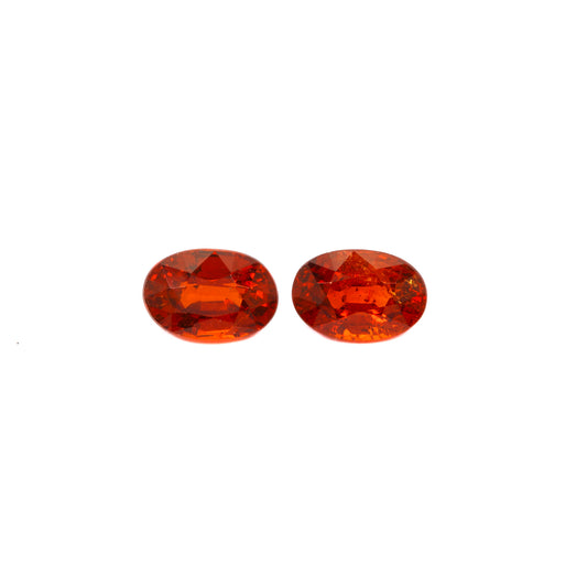 2Pc Lot Spessartite Garnet (Oval 6x4mm) 1.00 Carats PKSI09