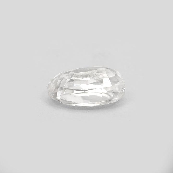 Certified White Zircon 6.91 Cts (7.60 Ratti)