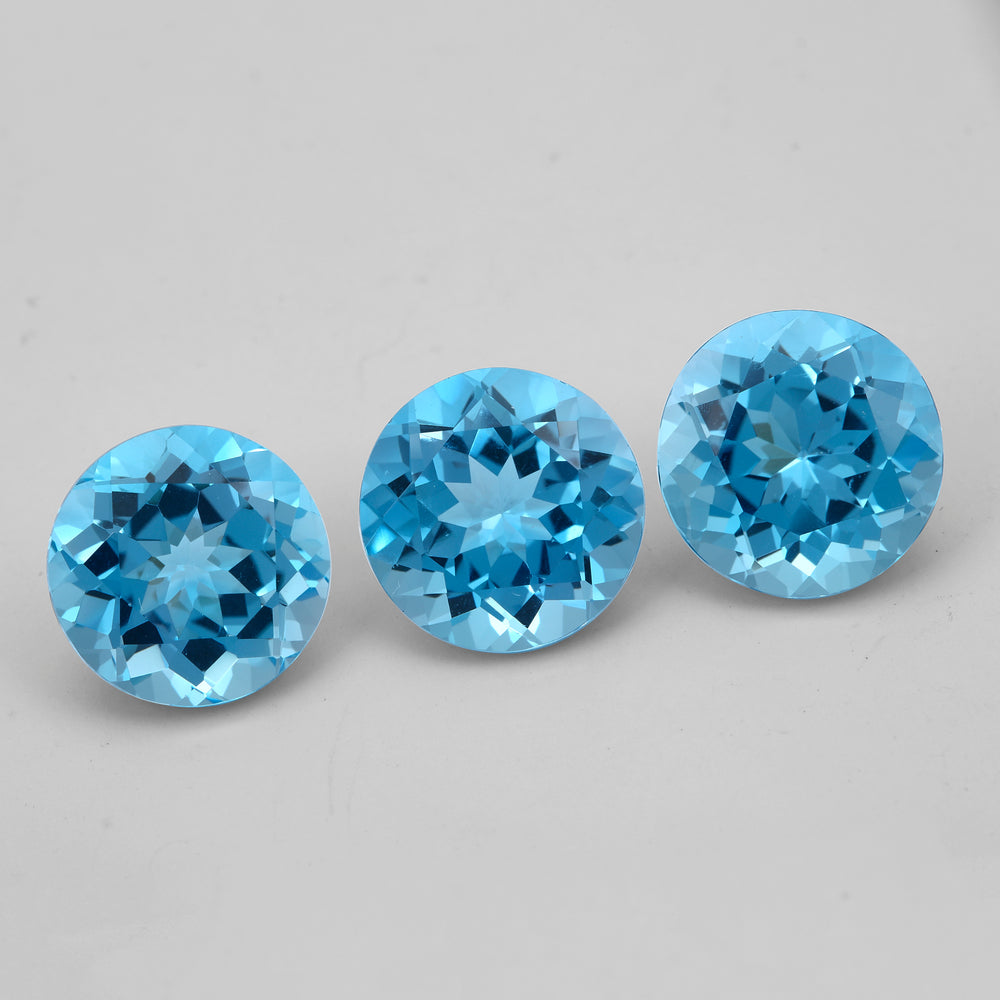 Swiss Blue Topaz 13x13mm 9.10 Carats