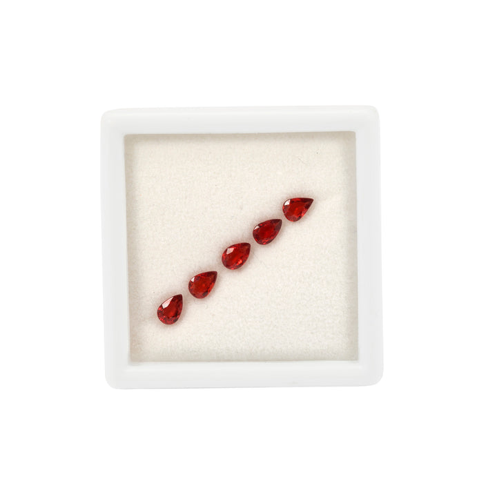 1.50 Cts. Songea Red Sapphire (5 Pieces) Gemstone Set