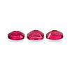 3Pc Lot Rubellite Tourmaline 4x3mm 0.45 Carats