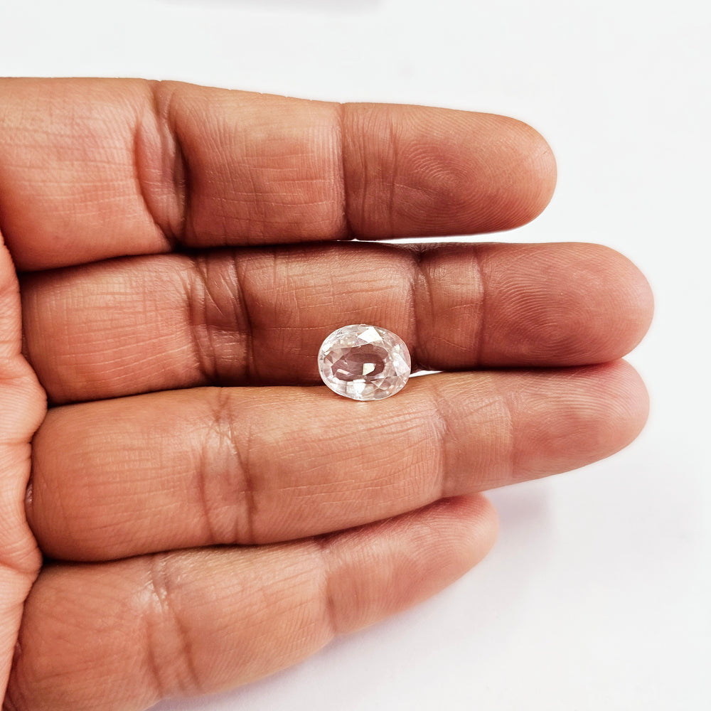 Certified White Zircon 7.88 Cts (8.66 Ratti) QCVW86