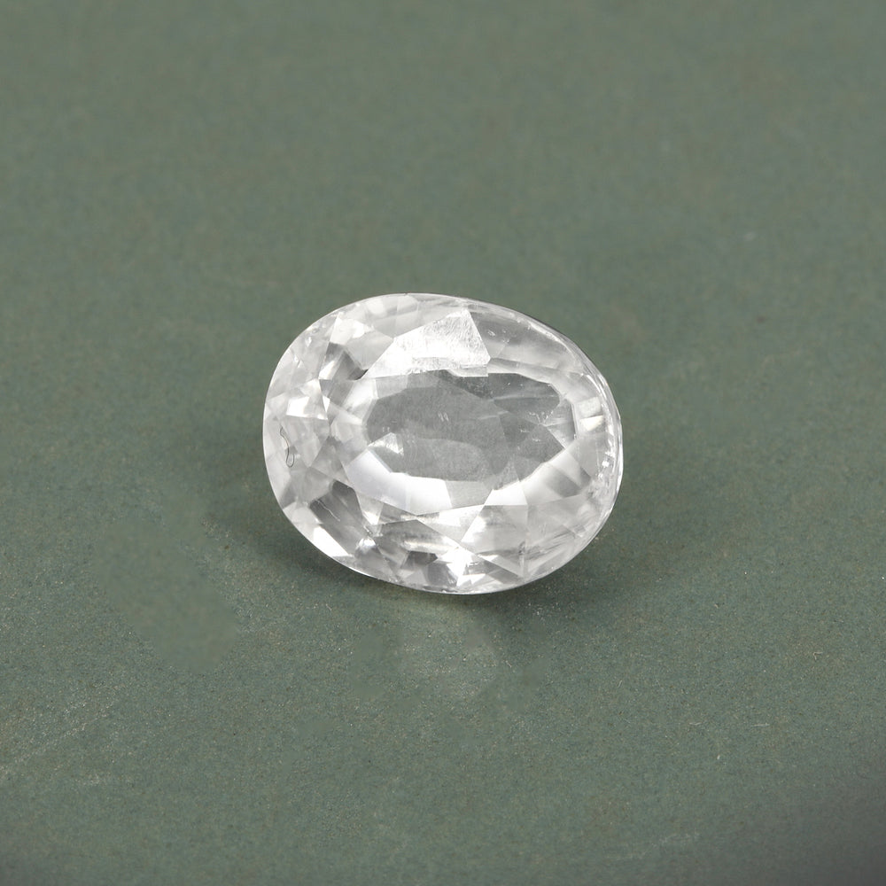 Certified White Zircon 7.88 Cts (8.66 Ratti) QCVW86