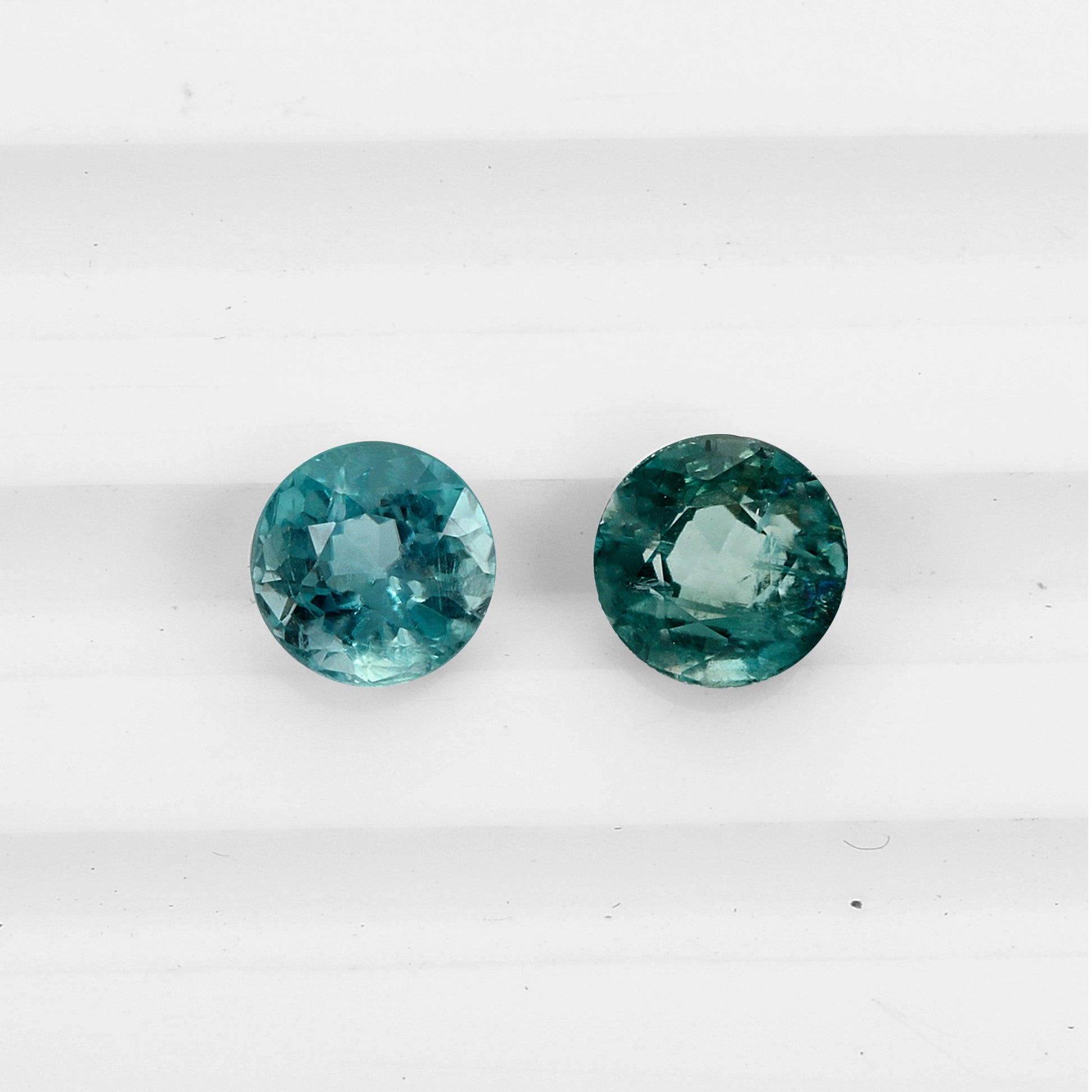 Heishi Rondelle Bead Aquamarine 5x2-3mm - Hole: 0.5mm (1 Strand-32cm - Foto 4