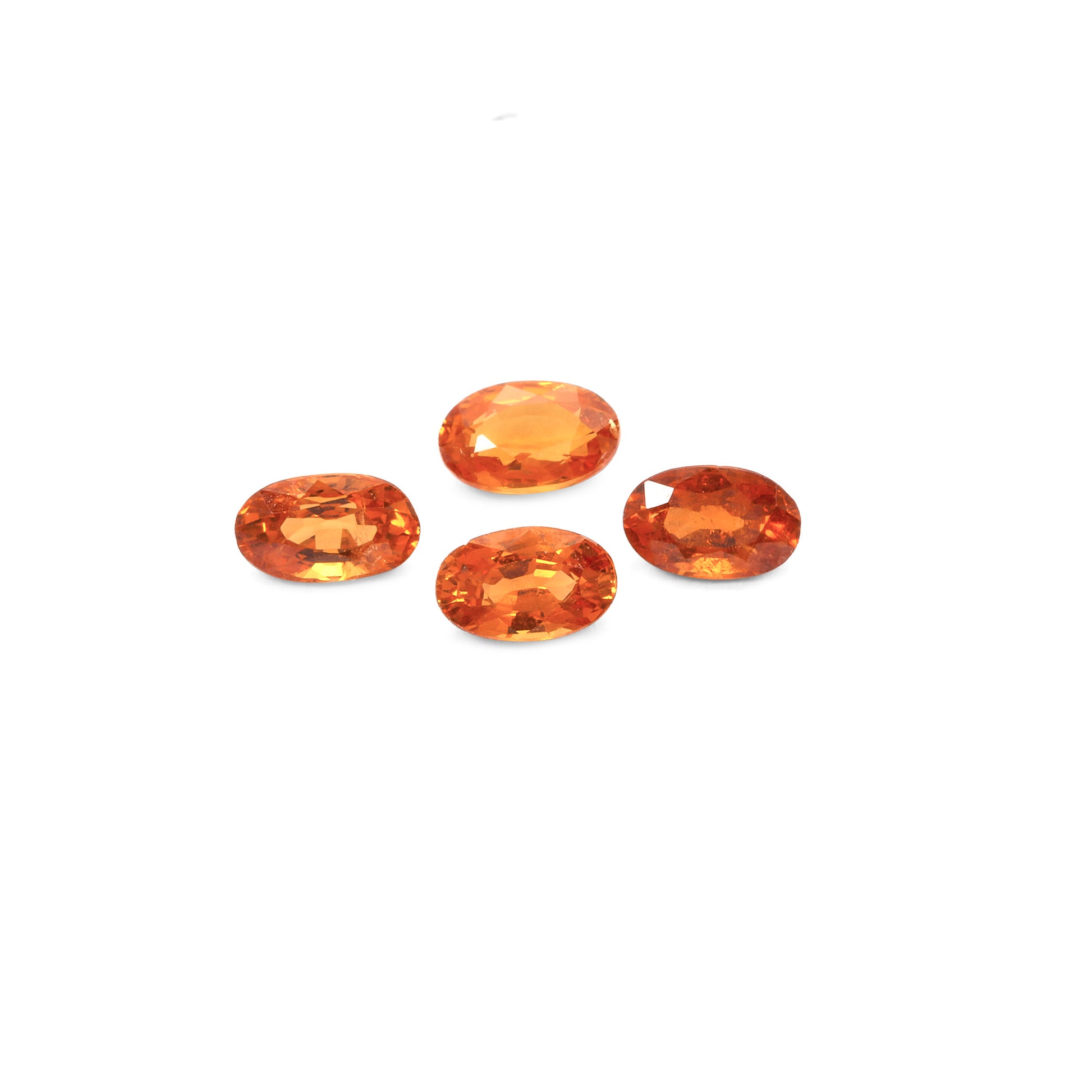 3Pc Lot Spessartite Garnet (Oval 5x3mm) 0.75 Carats