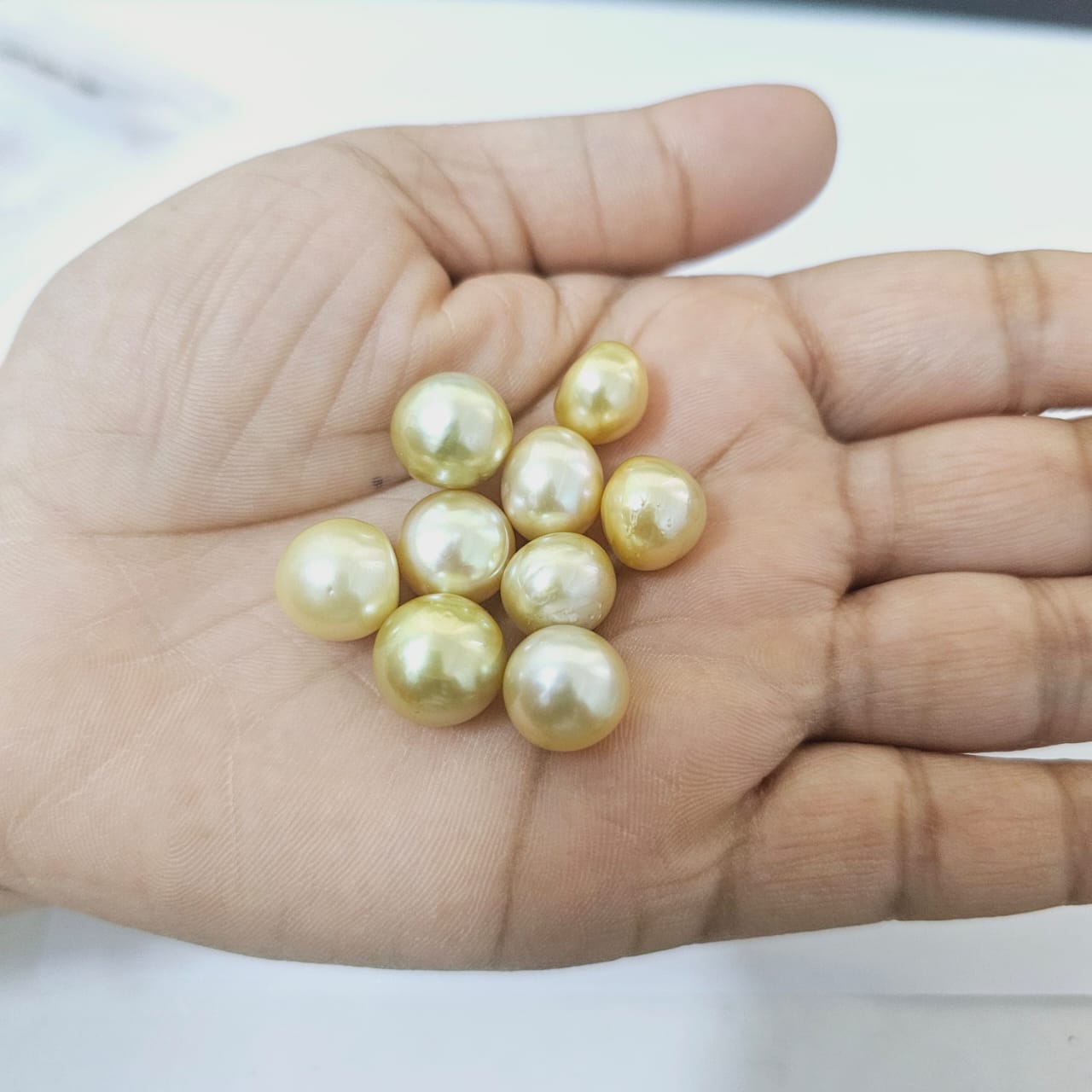 Golden South Sea Pearl 11mm Undrilled 8.85 Carats (9.73 Ratti) QVCI01