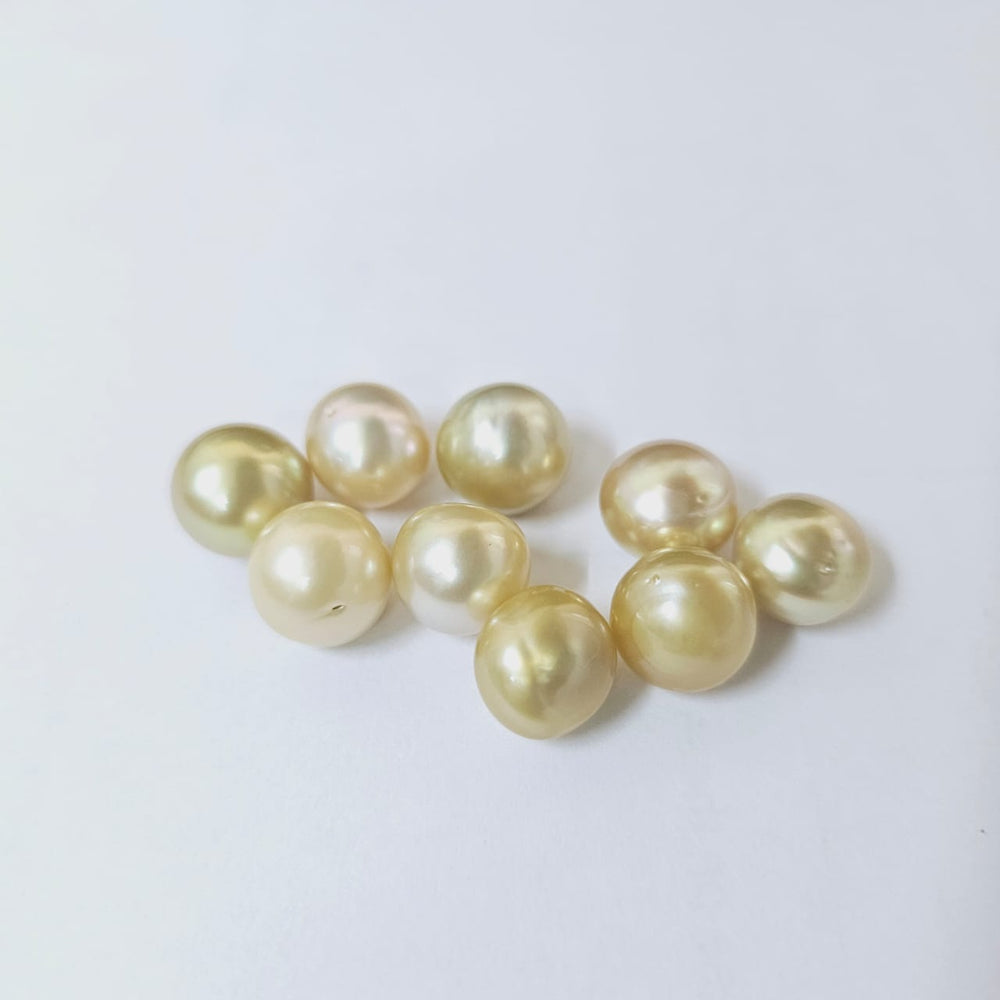 Golden South Sea Pearl 11mm Undrilled 8.85 Carats (9.73 Ratti) QVCI01