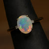 Luxurious Opal Diamond and 14k Gold Ring(QVNK52)