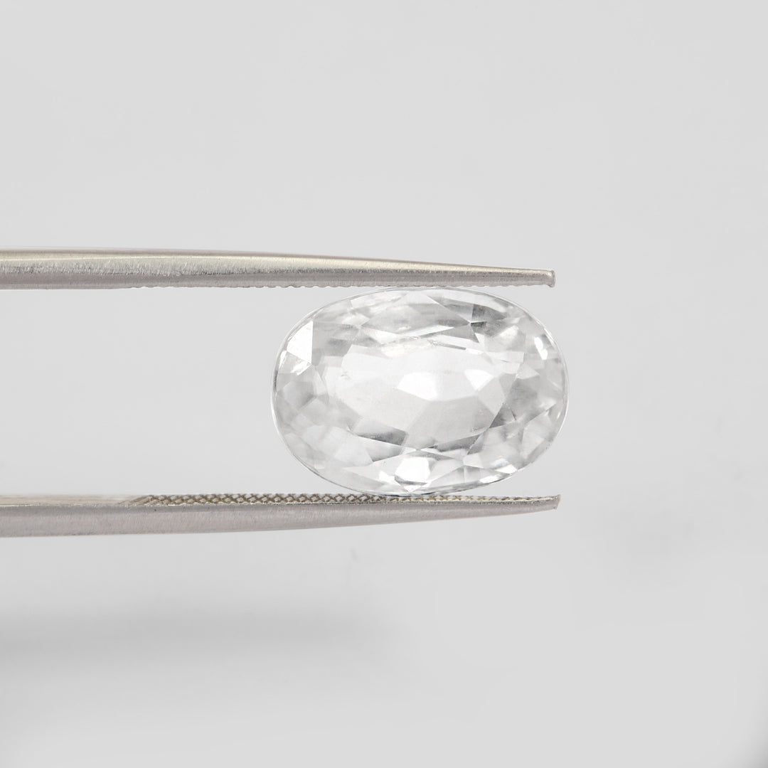 Certified White Zircon 5.35 Cts (5.89 Ratti)