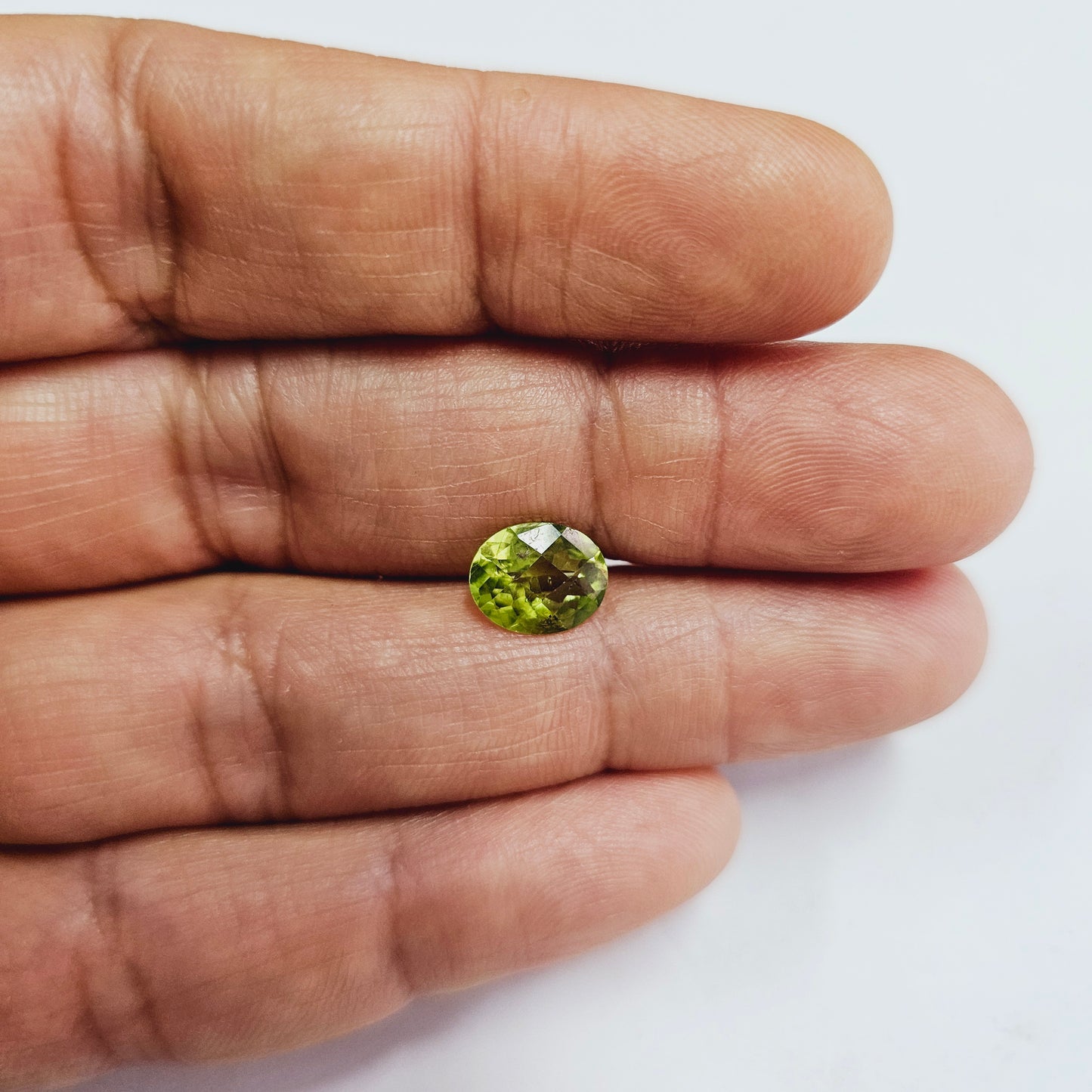 Certified Peridot Oval 2.54 Carats