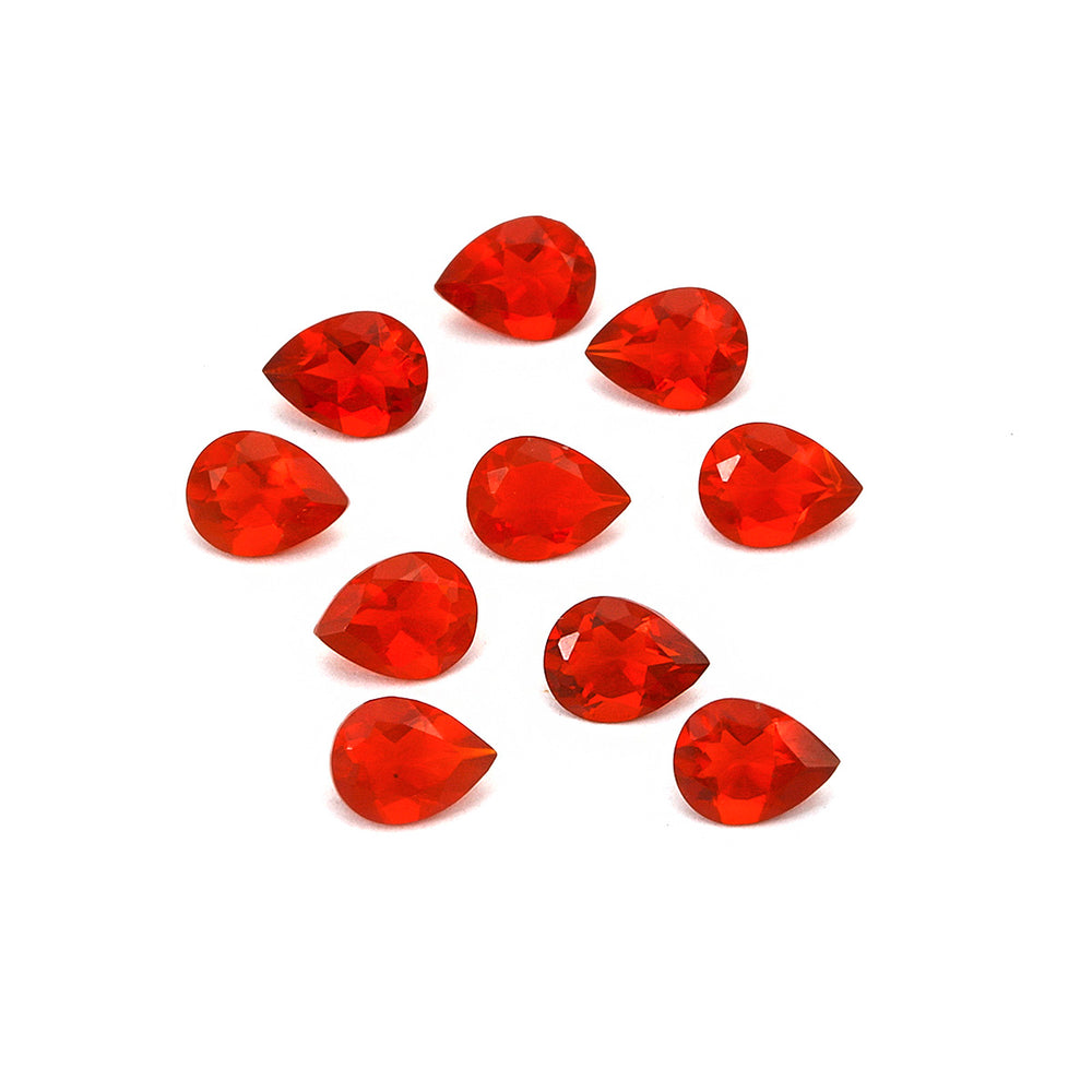 10Pc Lot Fire Opal (Pear 5x4mm) 1.90 Carats RASM00