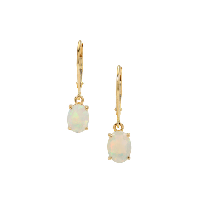 Classic Danglers in Opal and 14k Gold(RCNK89)