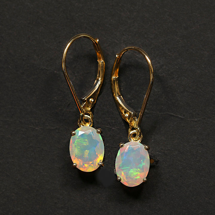 Classic Danglers in Opal and 14k Gold(RCNK89)