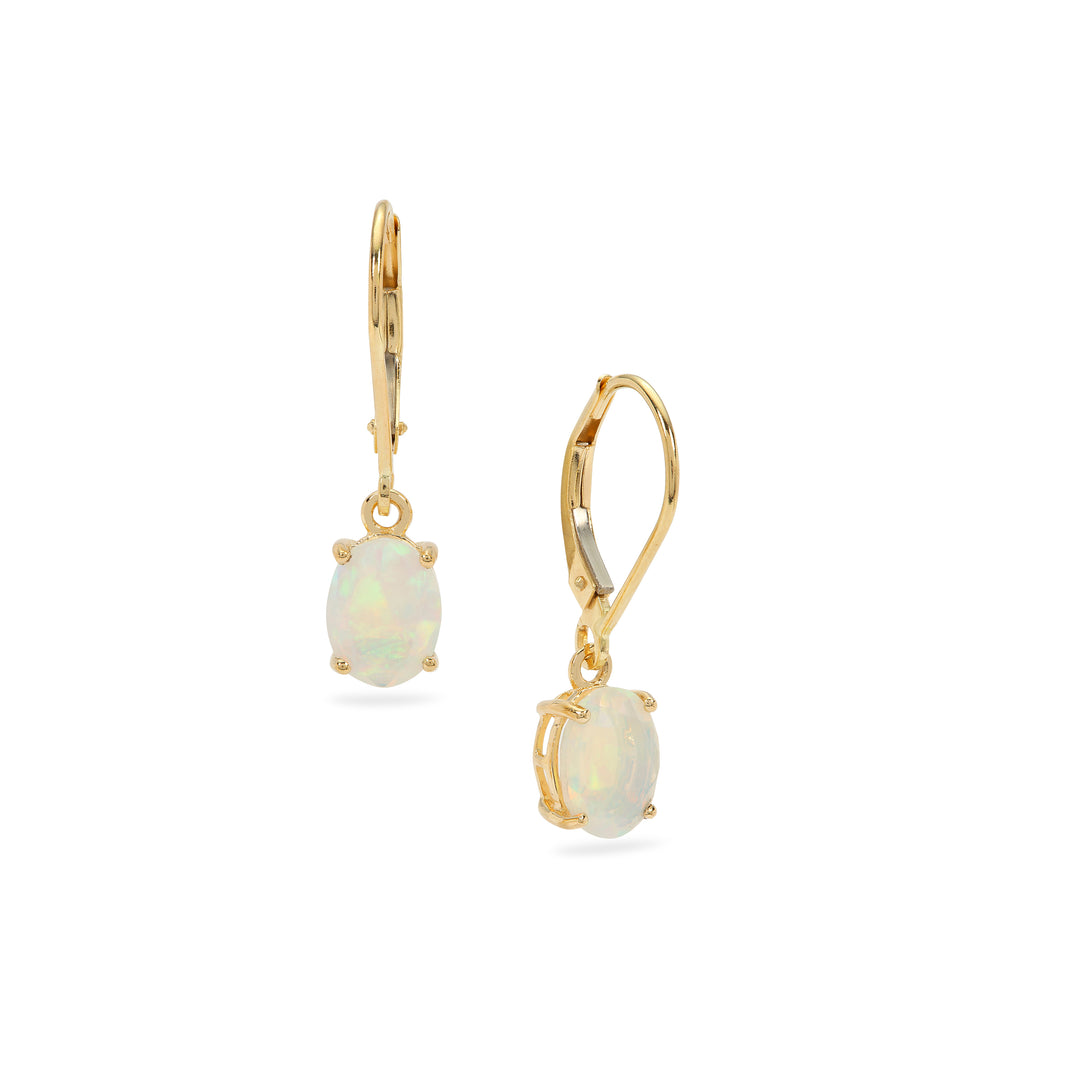 Classic Danglers in Opal and 14k Gold(RCNK89)