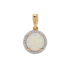 Timeless Opal and Diamond Pendant in 14k Gold(RGNK60)