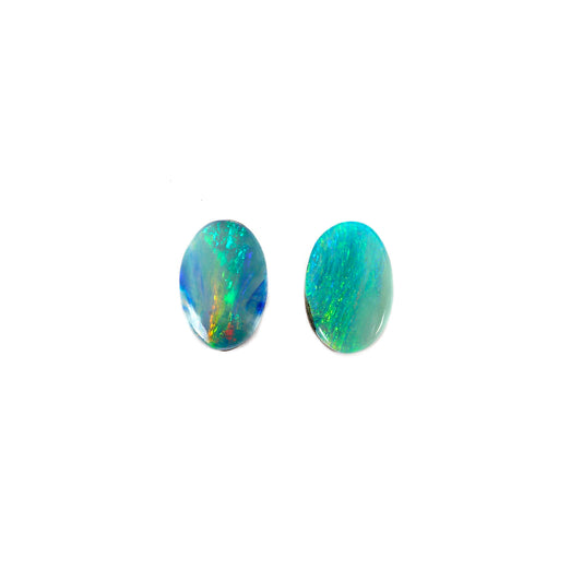 2Pc Lot Doublet Opal (Oval 6x4mm) RJOC95 Oval 6x4