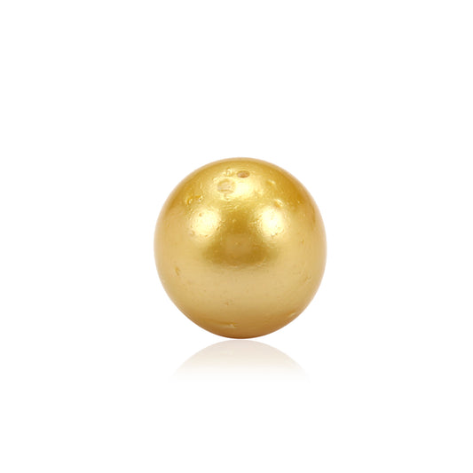 Golden South Sea Pearl 12-13mm Drilled 13.85 Carats (15.23 Ratti) RKCI08