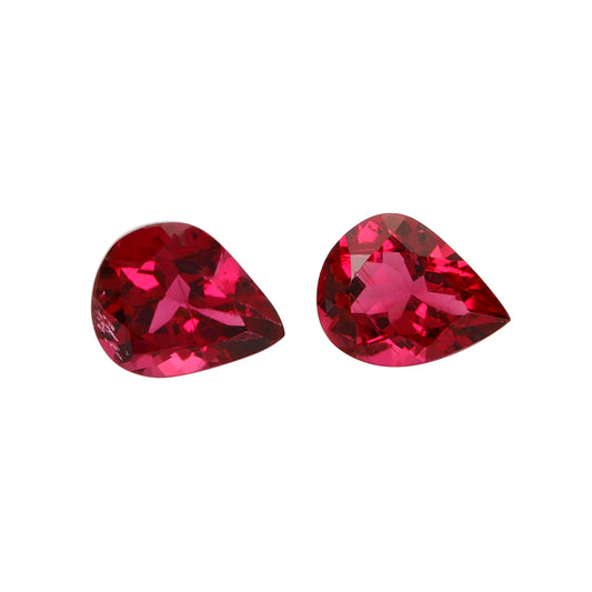 2Pc Lot Pink Tourmaline (Pear 5x4mm) RKSI80