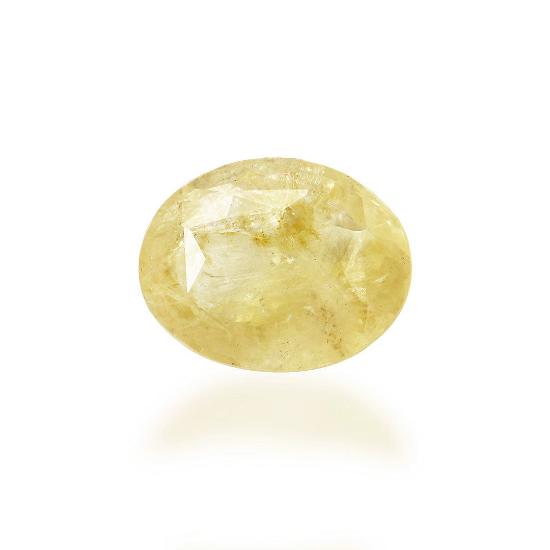 Yellow Sapphire (Pukhraj) 6.35 Cts (6.99 Ratti) Sri Lanka (Ceylon)