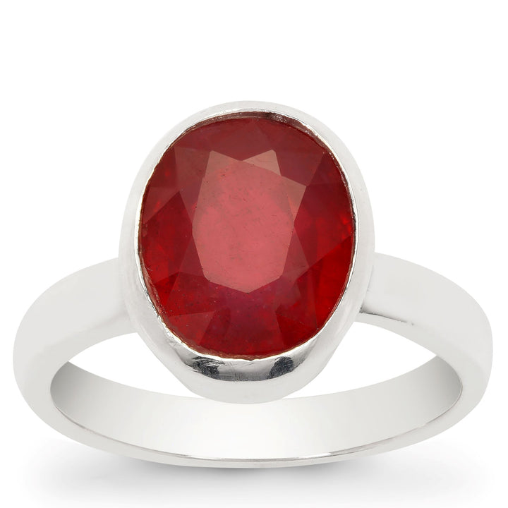 Ruby (Manik) Ring in Sterling Silver (RRSS)
