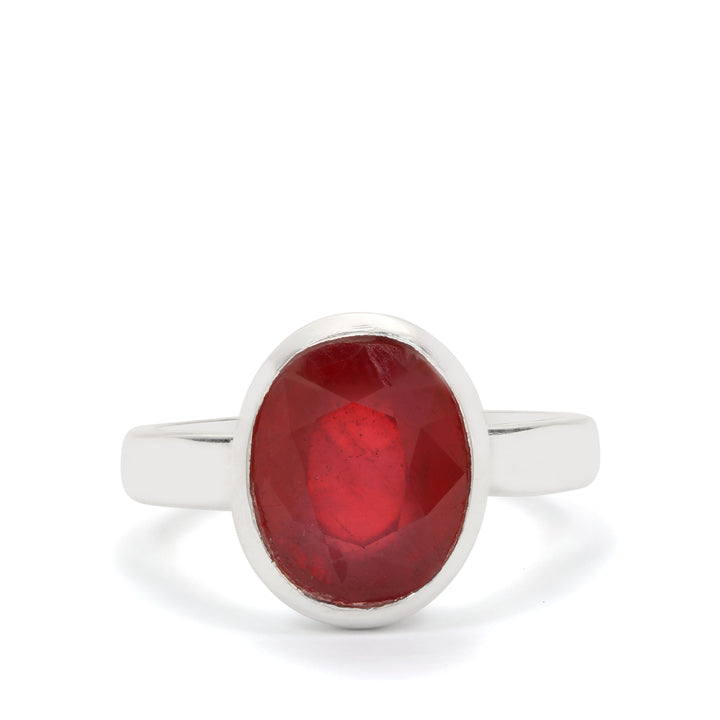 Ruby (Manik) Ring in Sterling Silver (RRSS)