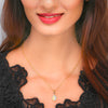 Radiant Opal Diamond and 14k Gold Pendant(RSNK29)