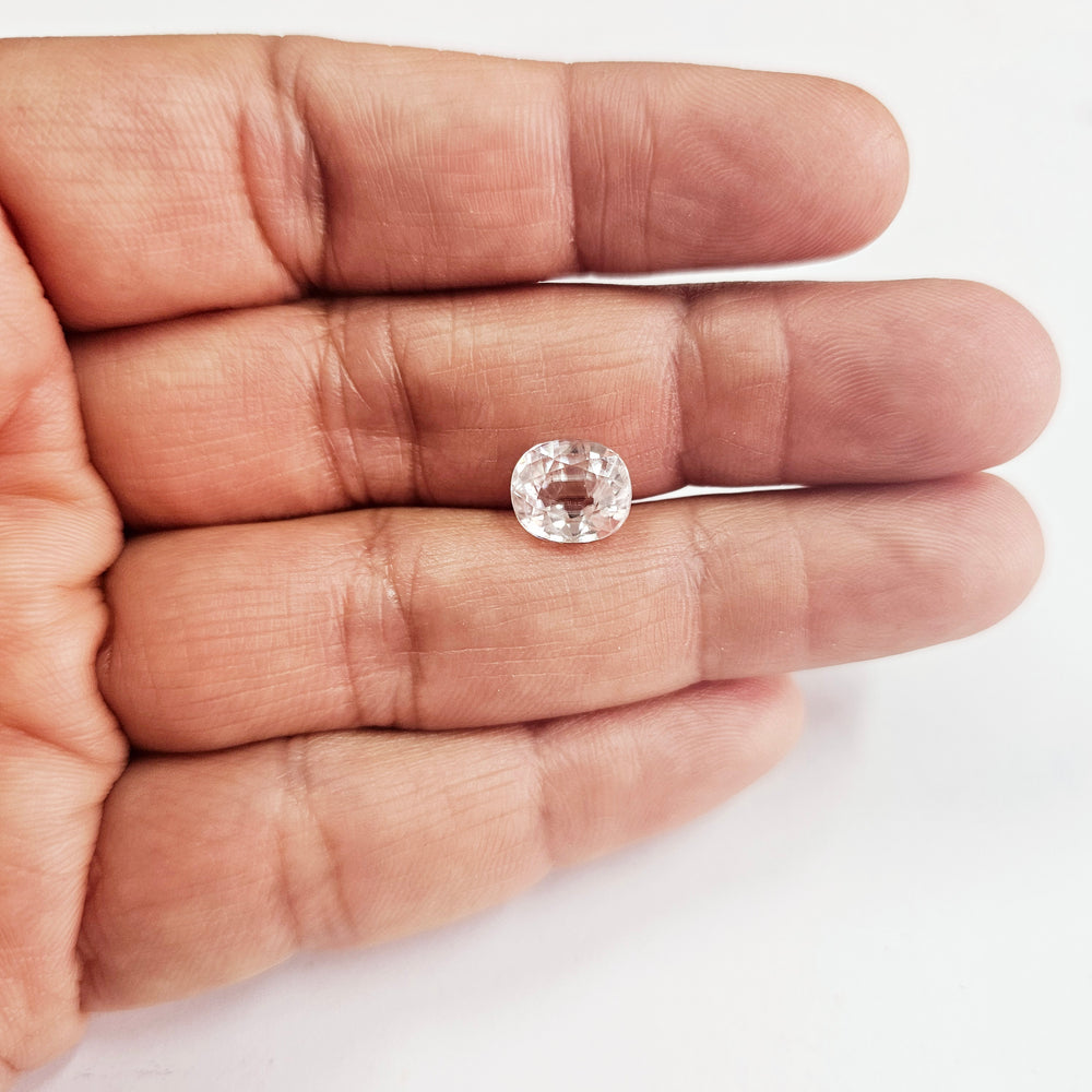 Certified White Zircon 5.41 Cts (5.95 Ratti) RSVW67