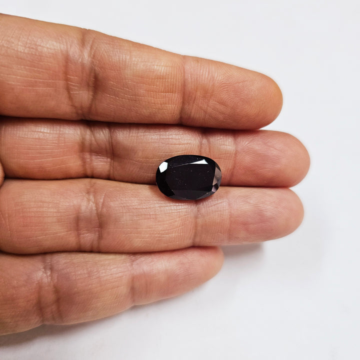 Certified Black Hessonite (Kala Gomed) 12.66Cts (13.93 Ratti) RSZI50