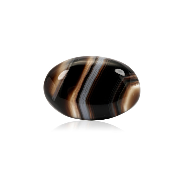 Certified Sulemani Hakik (Black Agate) 17.82Cts. (19.60 Ratti)