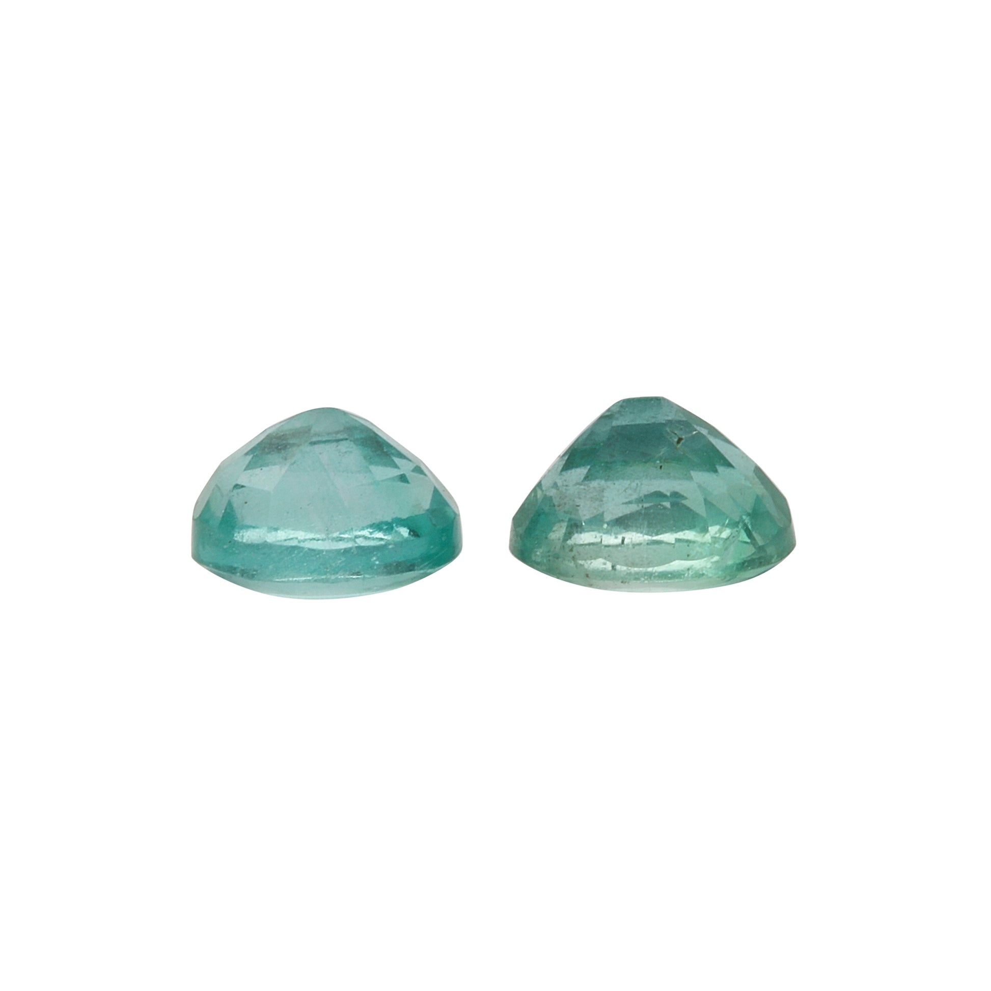2Pc Lot Emerald 5x4mm 0.35 Carats