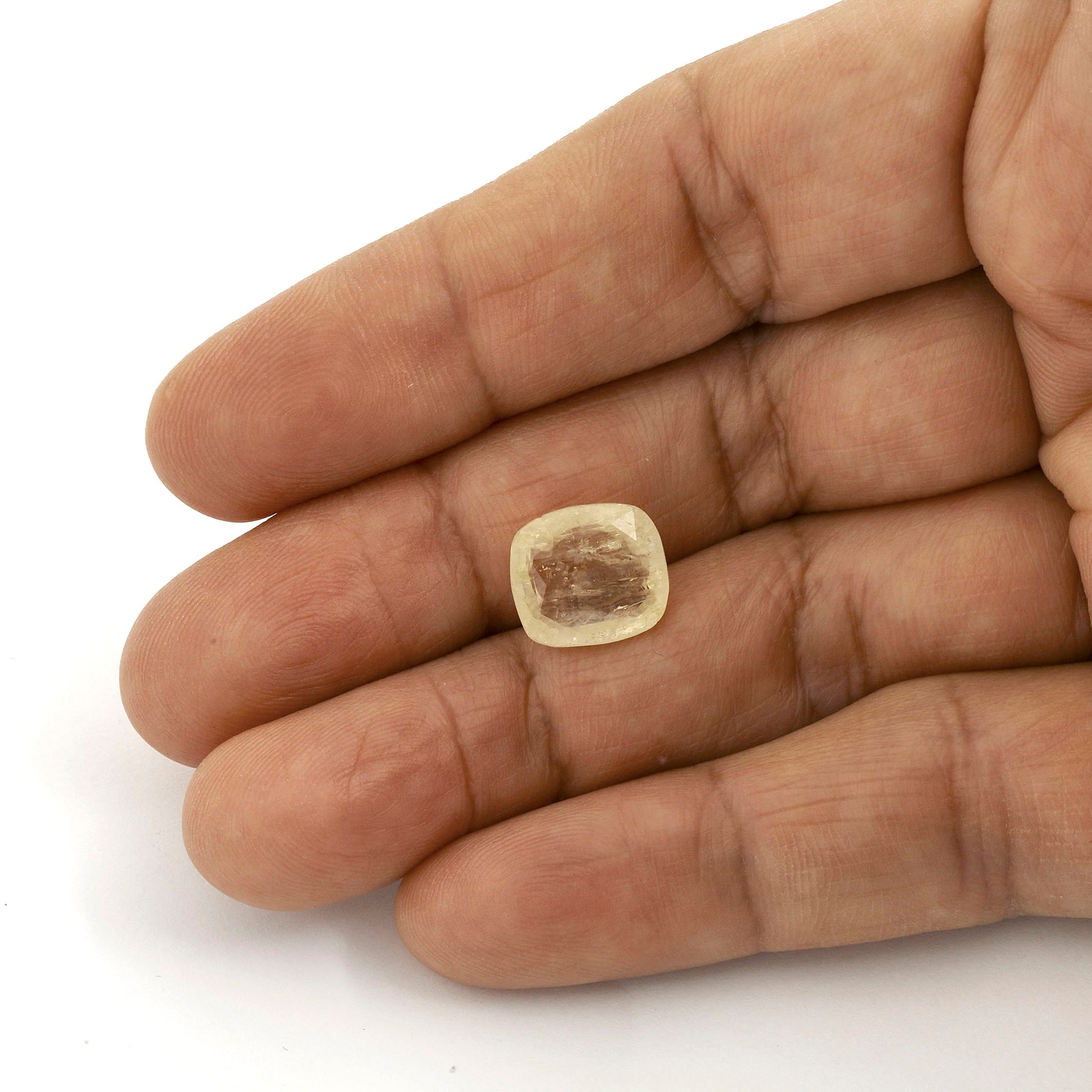 Certified Yellow Sapphire-8.76 Carats (9.63 Ratti) Sri Lanka (Ceylon), SKU: RWZI36