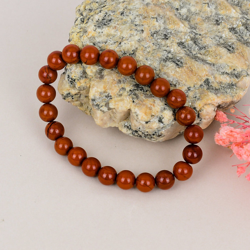 Red Jasper Bracelet – Stone of Strength, Stability & Protection