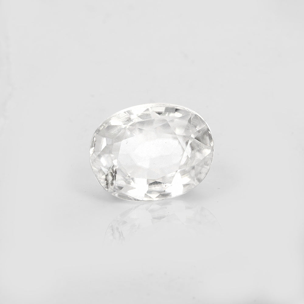 Certified White Zircon 7.21 Cts (7.93 Ratti) SAVW30