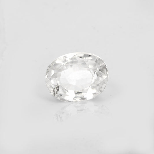 Certified White Zircon 7.20 Cts (7.92 Ratti)